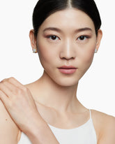 Chatelaine® Stud Earrings in 18K Yellow Gold with Pavé Diamonds, 11mm